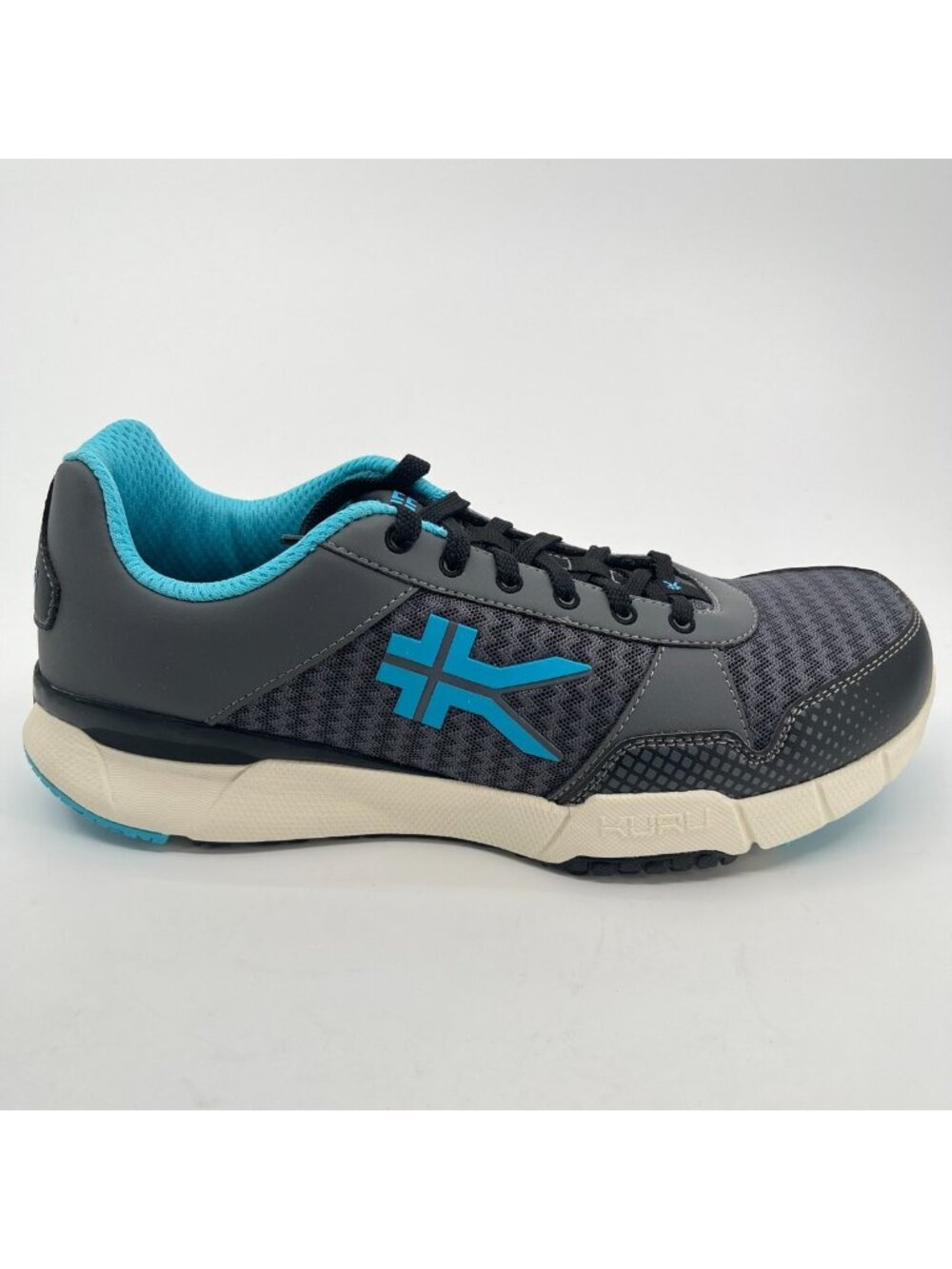 Kuru Quantum Womens Size 11.5D Black Blue White Athletic Running Shoes Sneakers